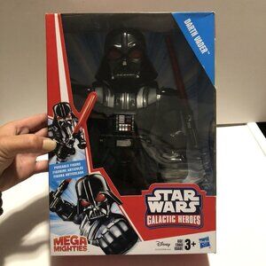 Star Wars Galactic Heroes Mega Mighties Darth Vader 10" Figure Lightsaber Sealed